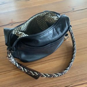 Black, leather Brighton purse